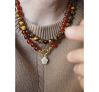 Collana Nodini Corniola small