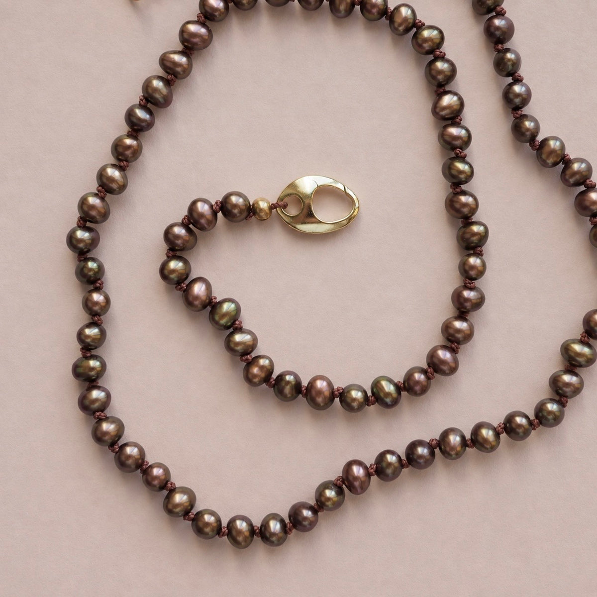 Collana Nodini Moka