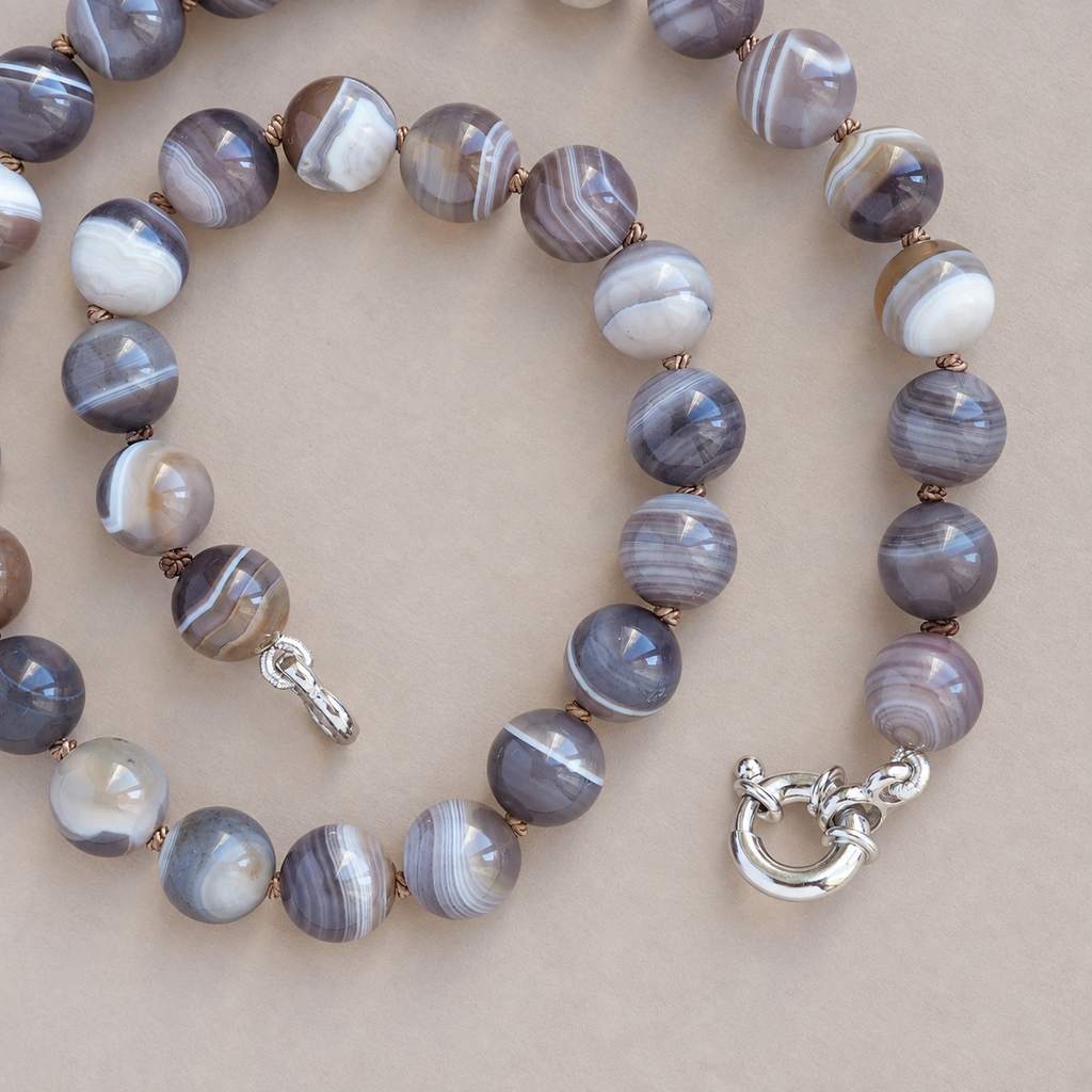 Collana Nodini Talco