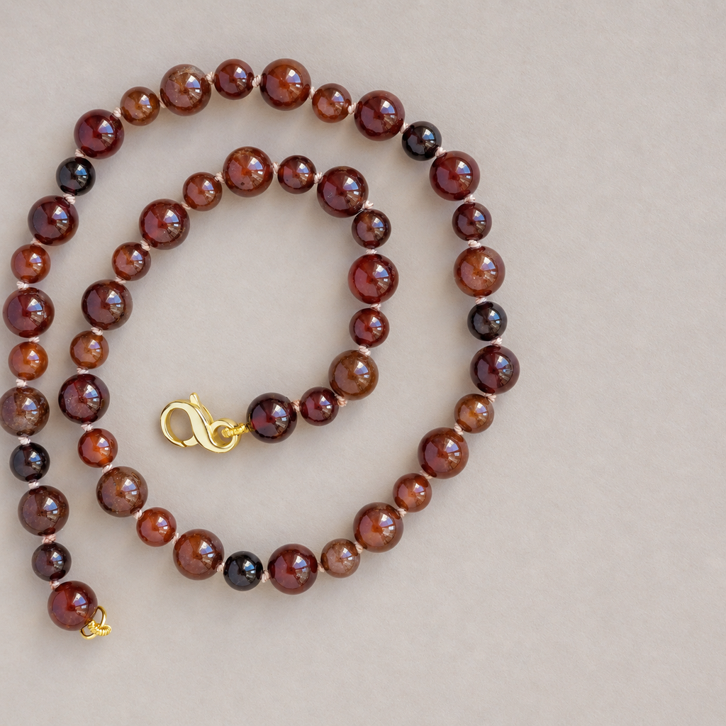 Collana MiniNodini granato