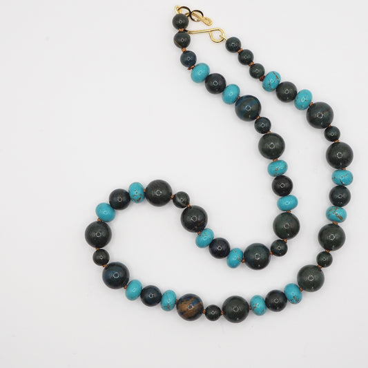 Collana Nodini crisocolla