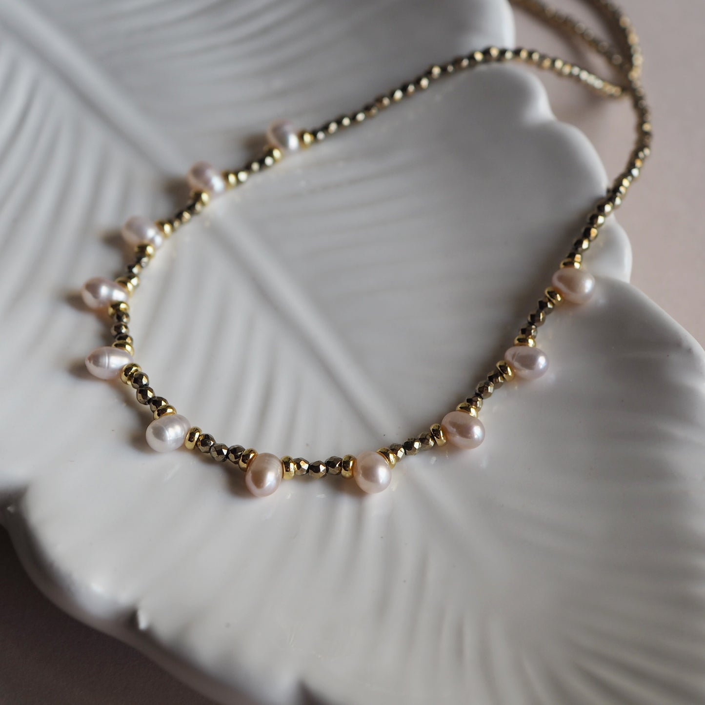 Collana Goccioline Perla Bianca