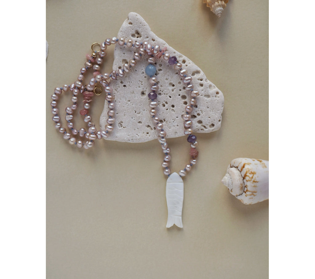 Collana Pesciolina Madreperla