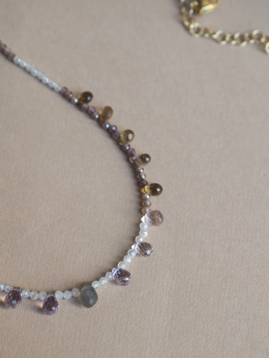 Collana Goccioline Nebbia dorata