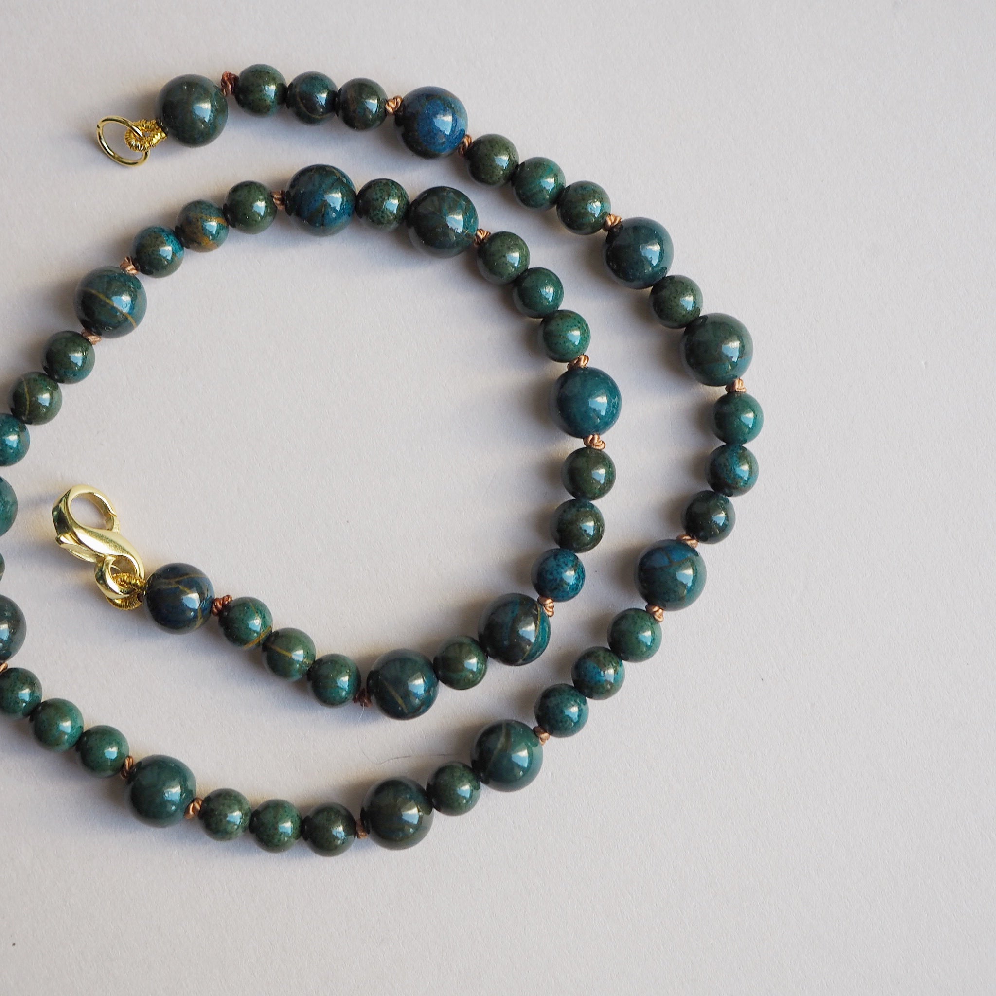 Collana Mini Nodini Crisocolla