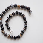 Collana Nodini Agata Botwsana nera