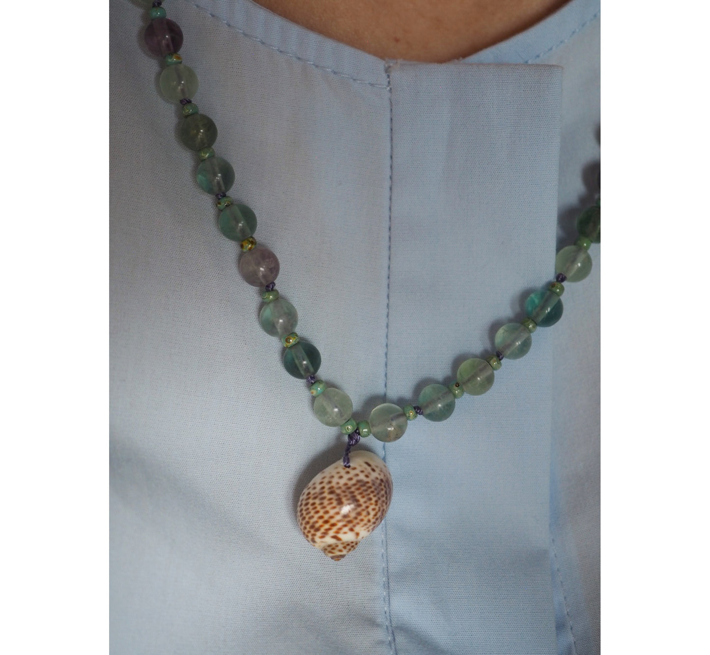 Collana Shellina Fluorite