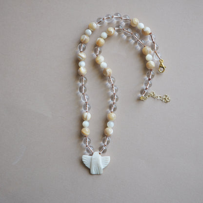 Collana Nodini Madreperla Aquila