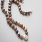 Collana Nodini Perla e Luna