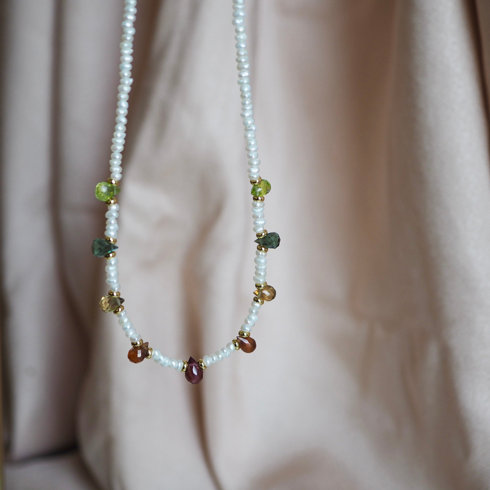 Collana Goccioline Perle Autunno