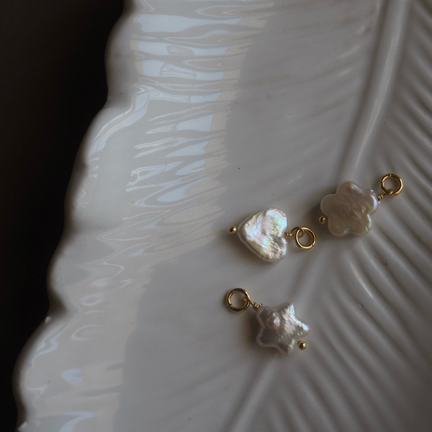 Charm Cuore perla