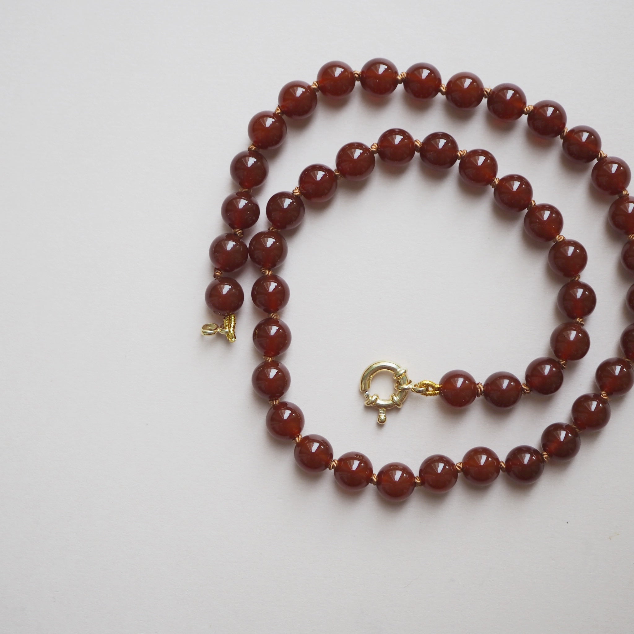 Collana Nodini Corniola small