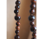 Collana Mini Nodini Occhio di tigre Rosso