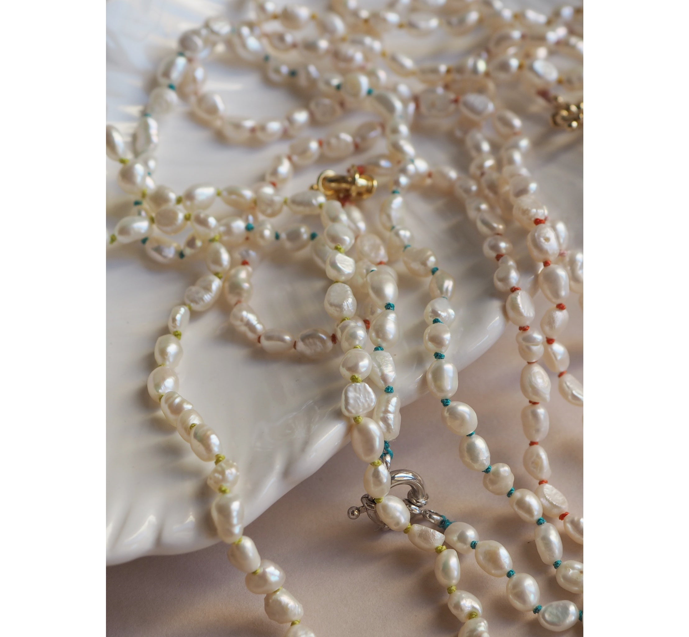 Collana Nodini Perle