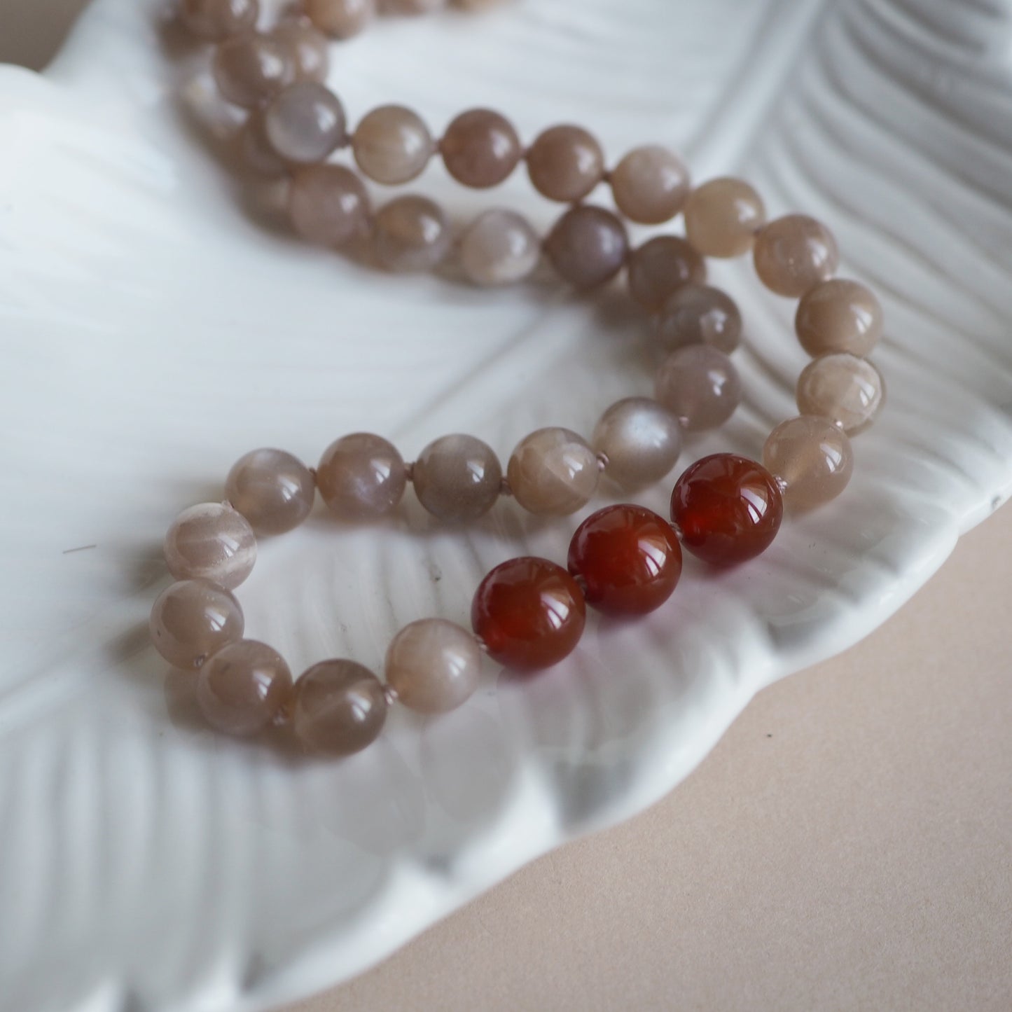 Collana Nodini Luna Rosa