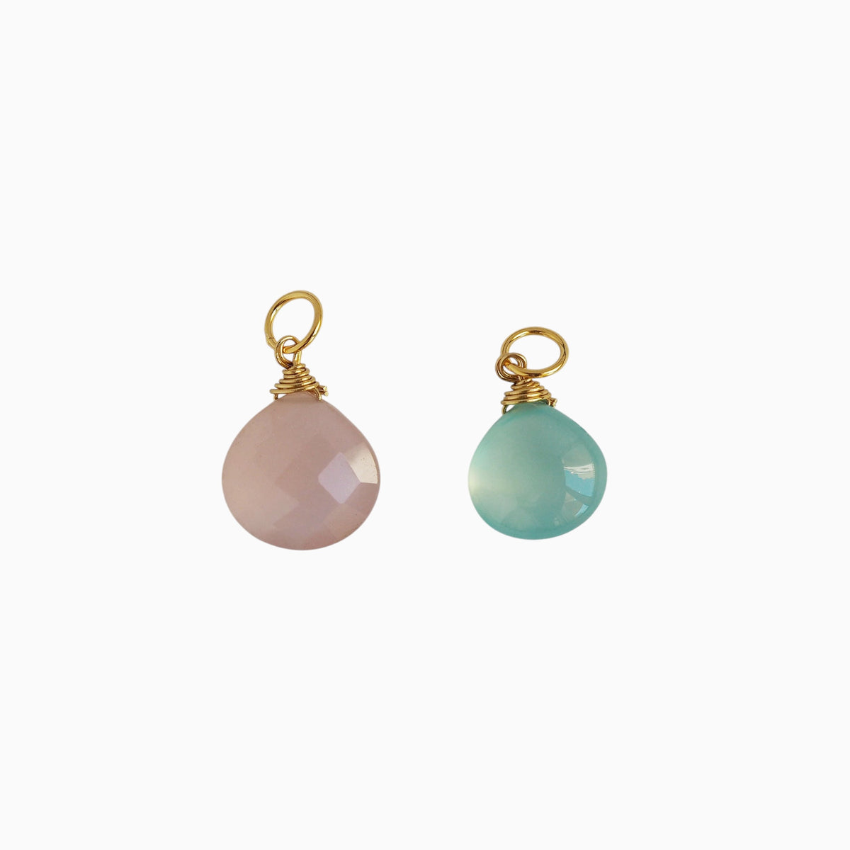 Charm Goccia Calcedonio