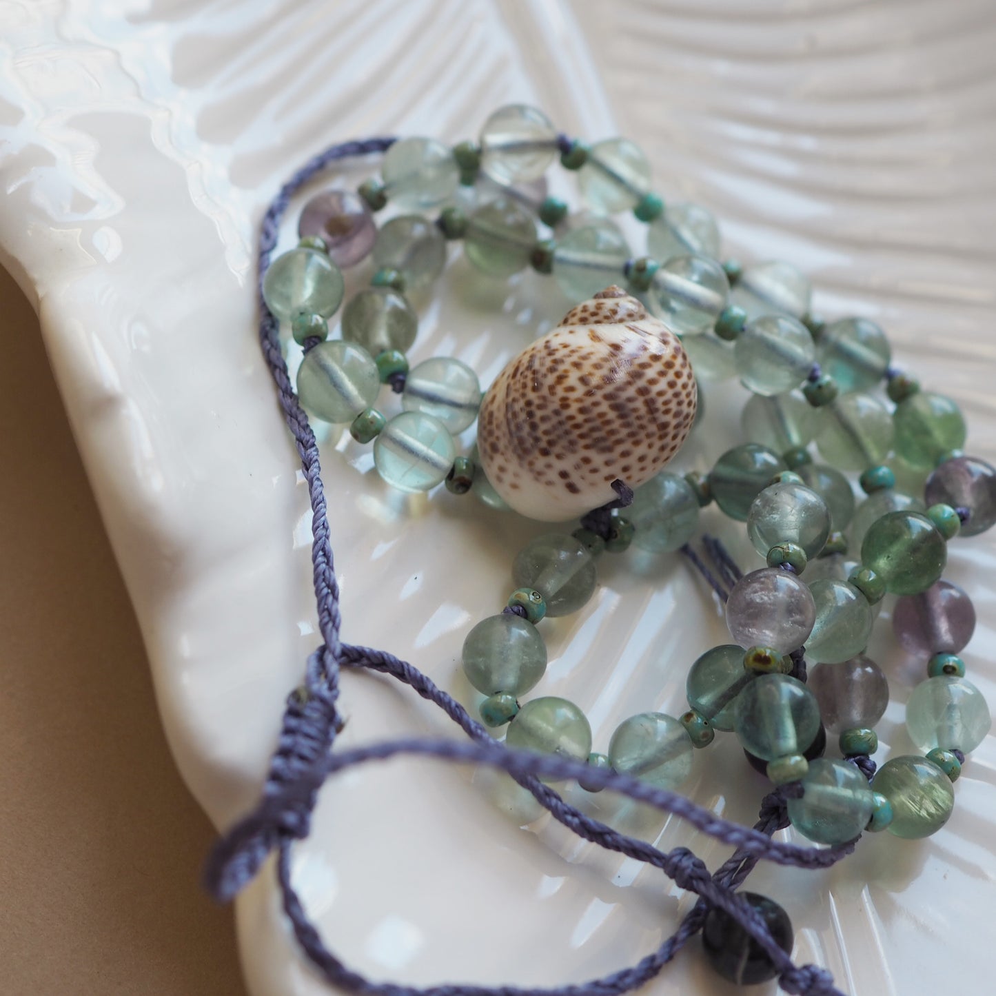 Collana Shellina Fluorite