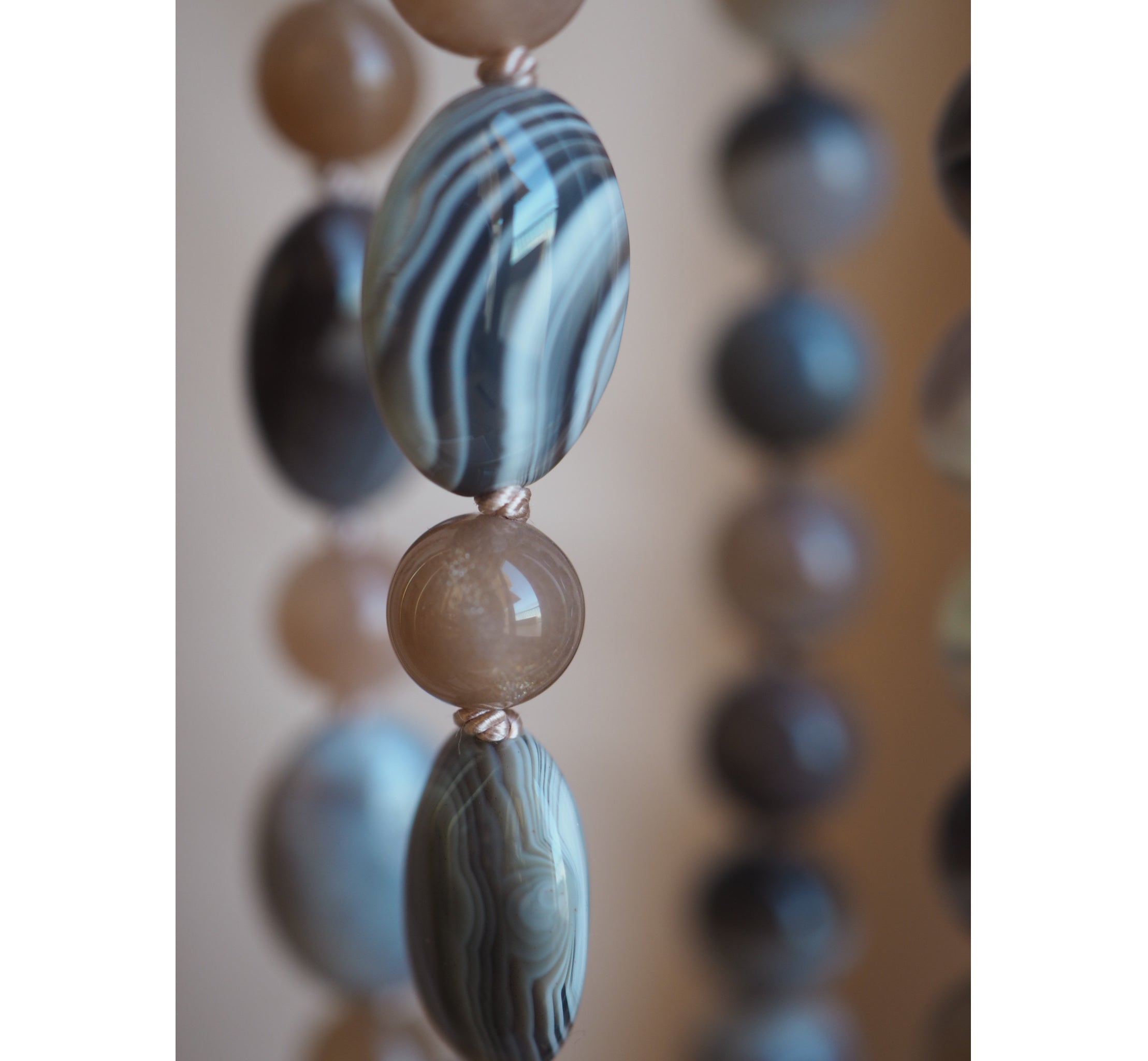 Collana Nodini ovali botswana