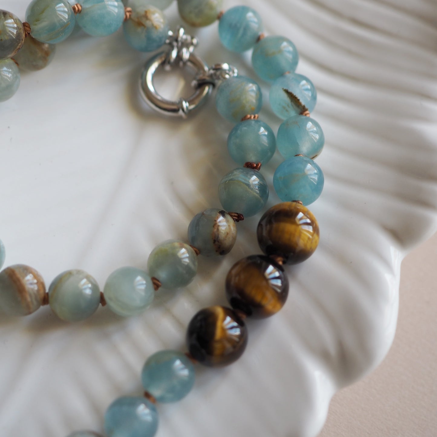 Collana Calcite azzurra