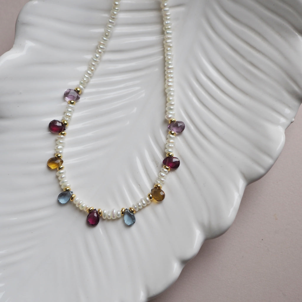 Collana Goccioline Perle Inverno