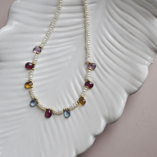 Collana Goccioline Perle Inverno