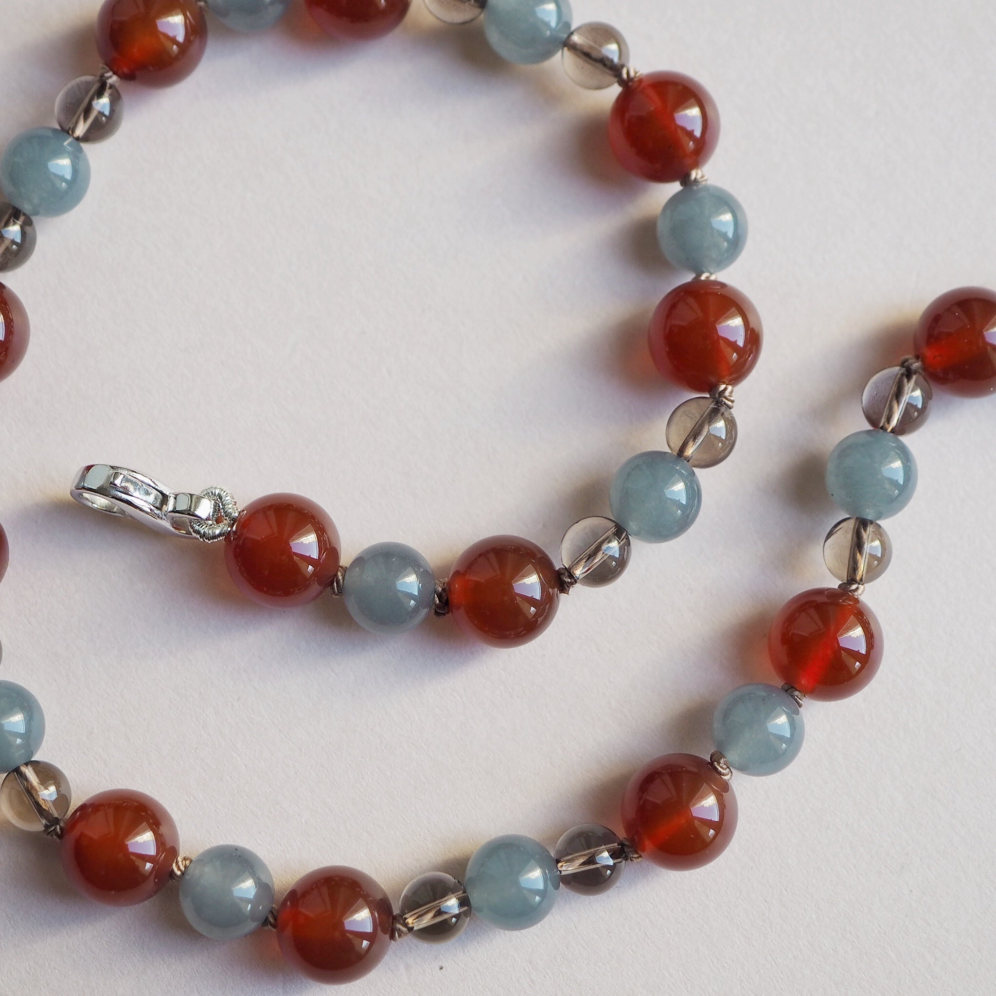 Collana Nodini Corniola Avventurina