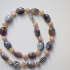 Collana Nodini ovali botswana