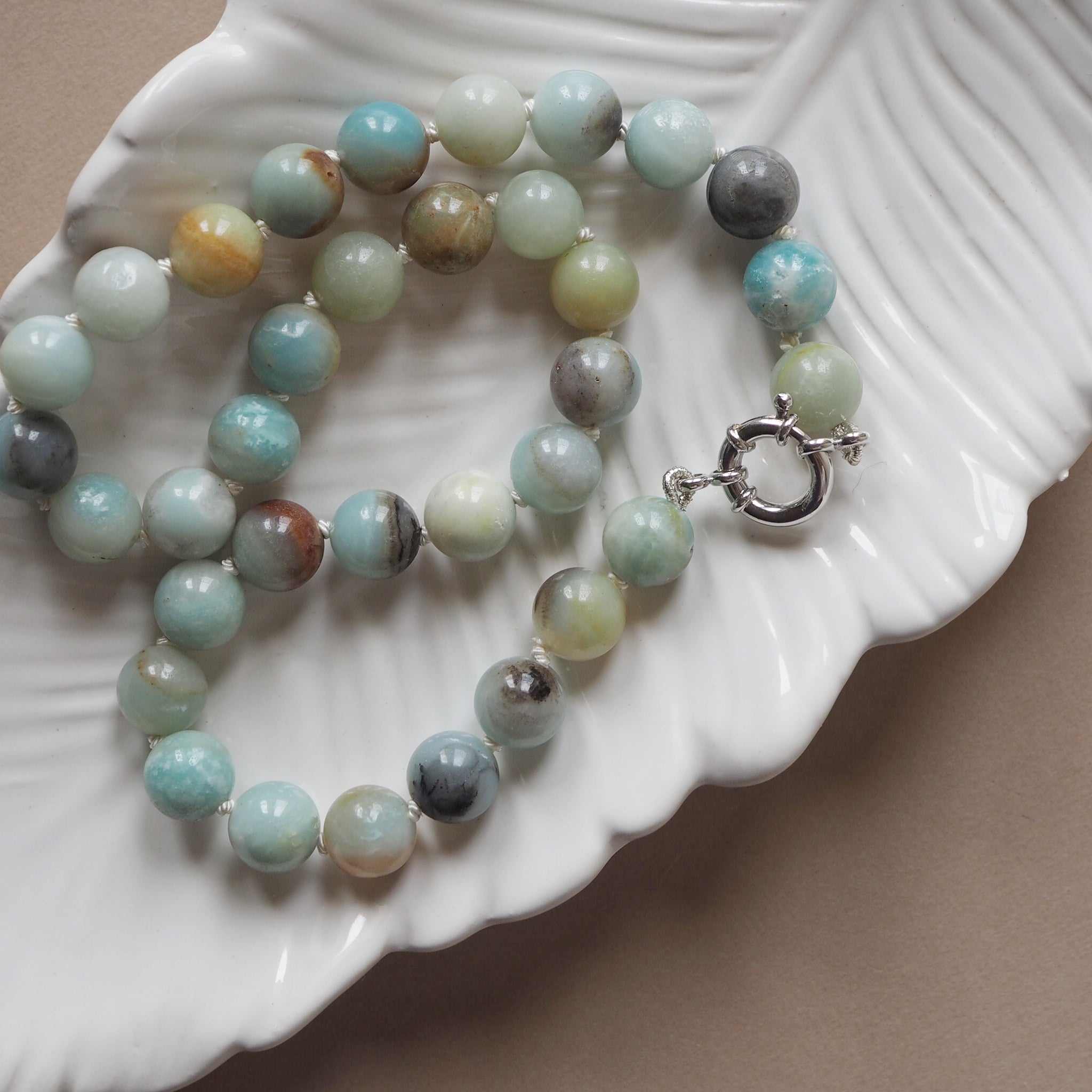 Collana Nodini amazzonite