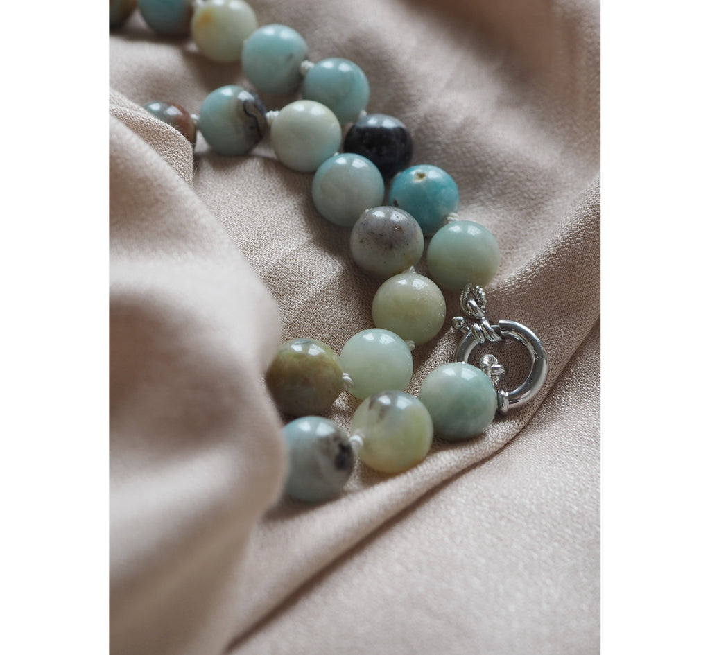 Collana Nodini amazzonite