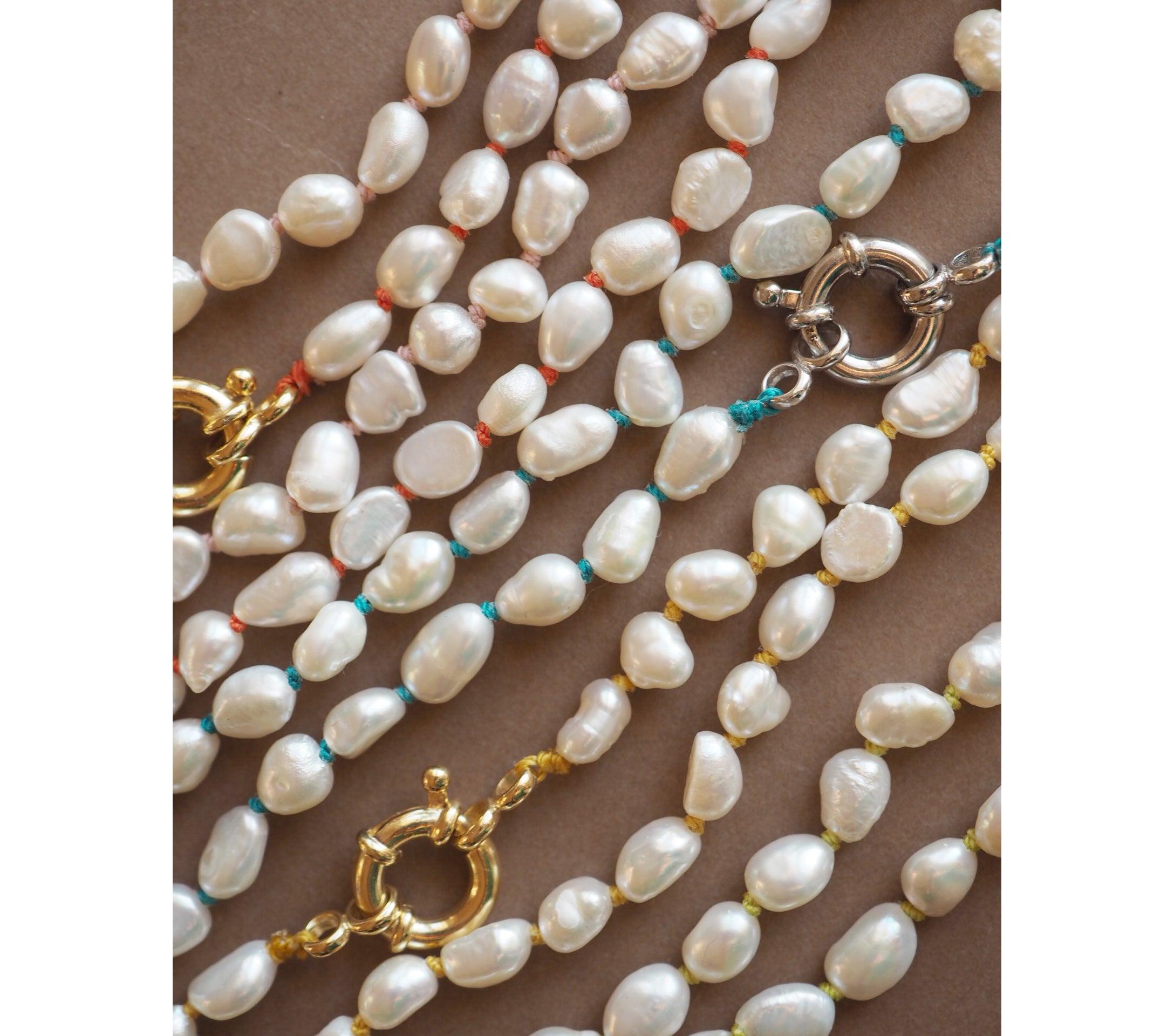 Collana Nodini Perle