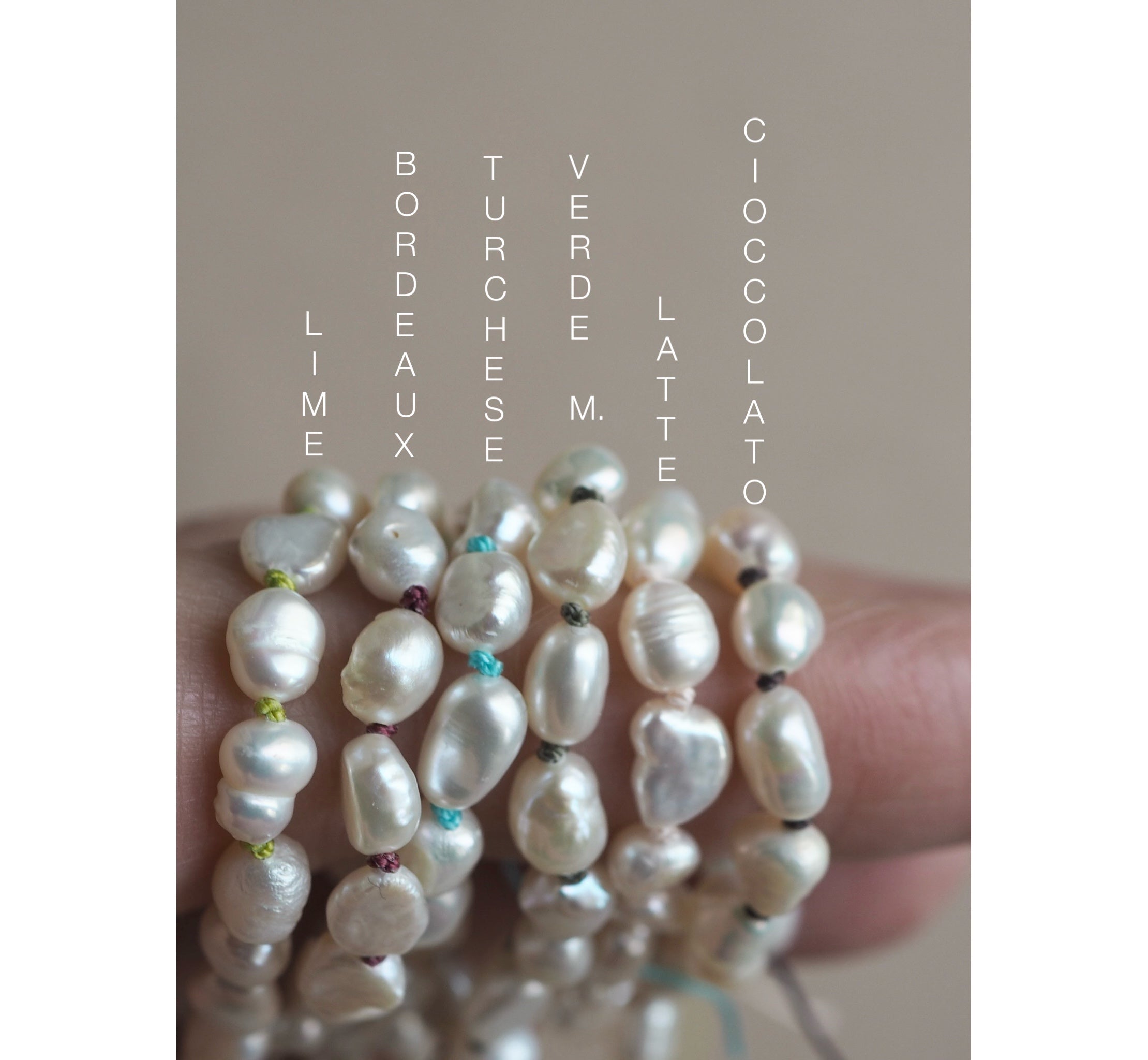 Collana Nodini Perle