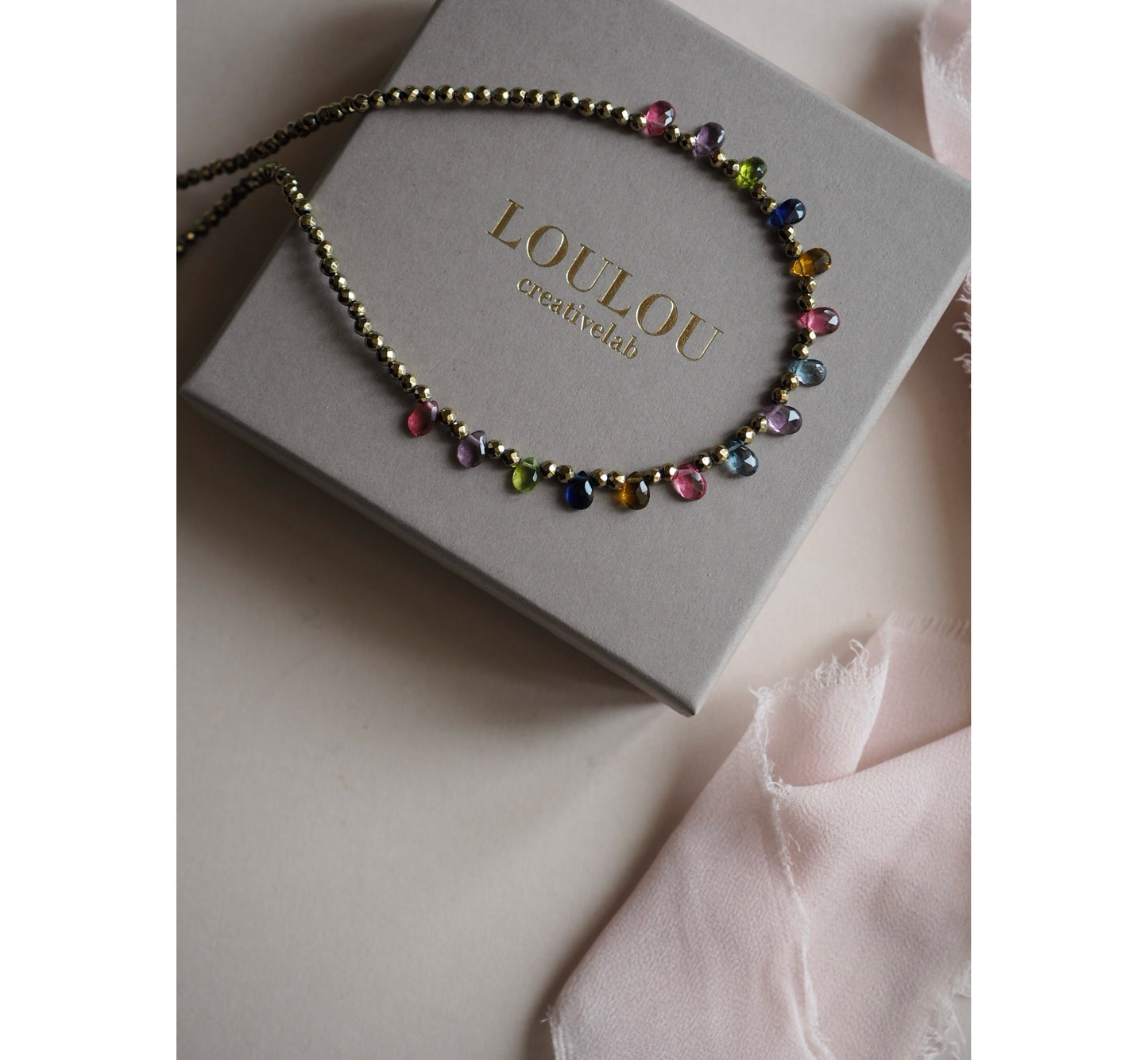 Collana Goccioline Ematite