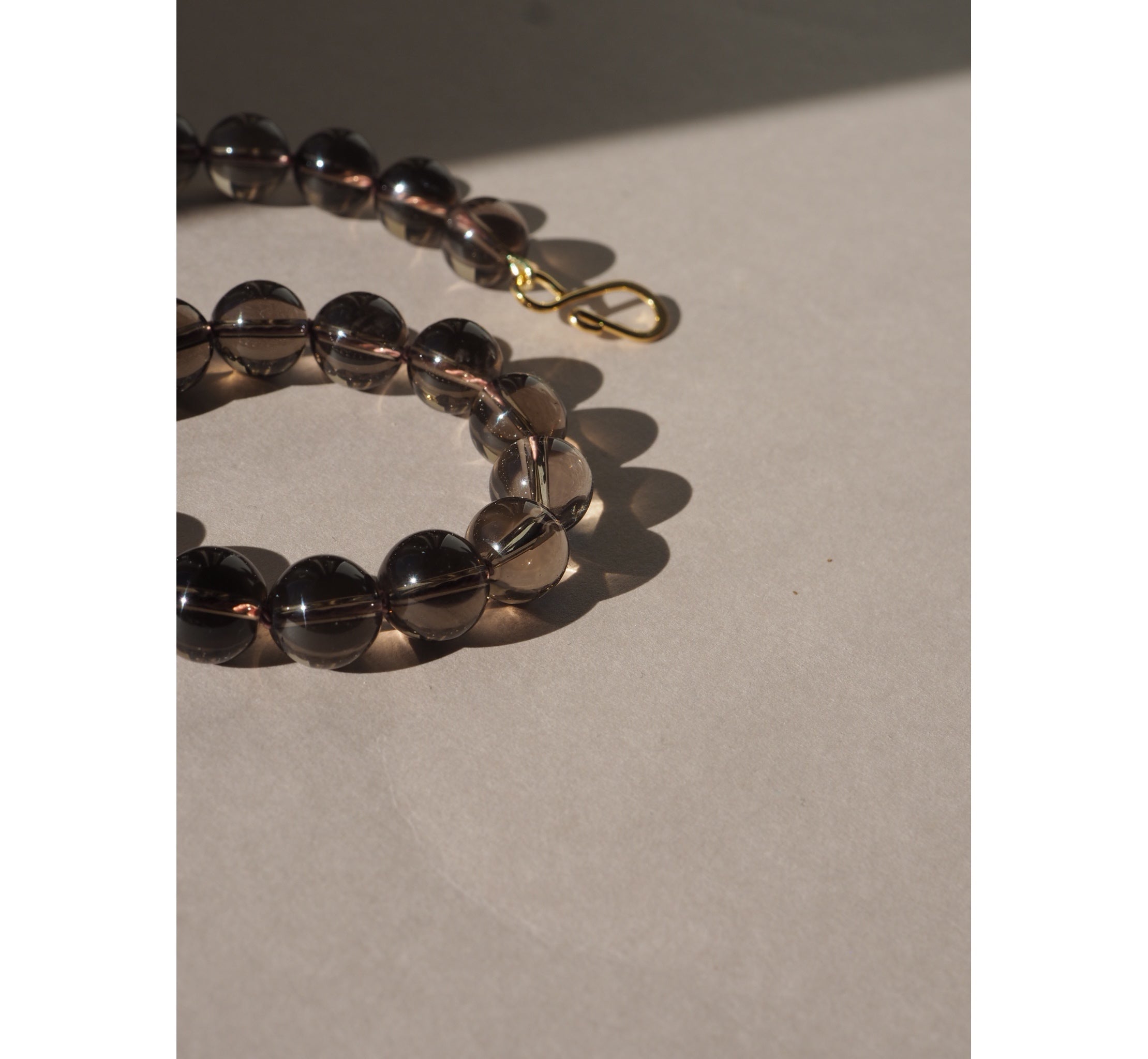 Collana Nodini Quarzo fumè