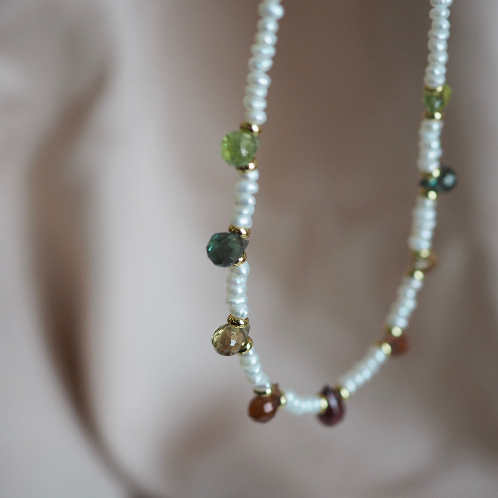 Collana Goccioline Perle Autunno