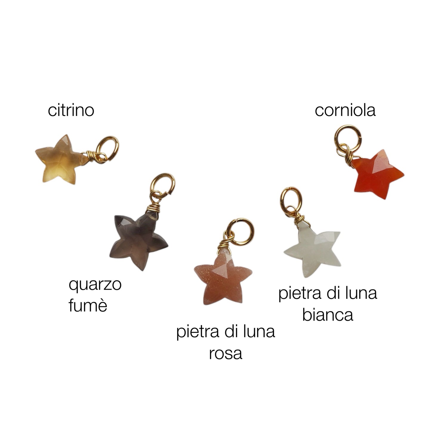 Charm Stella pietra