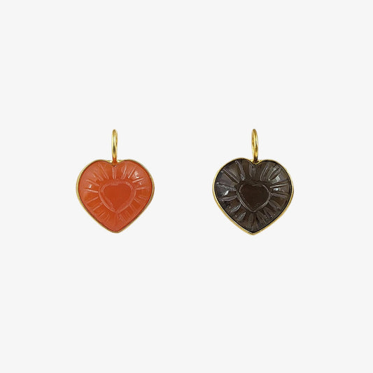 Charm Cuore intagliato