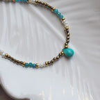 Chocker Monogocciolina turchese