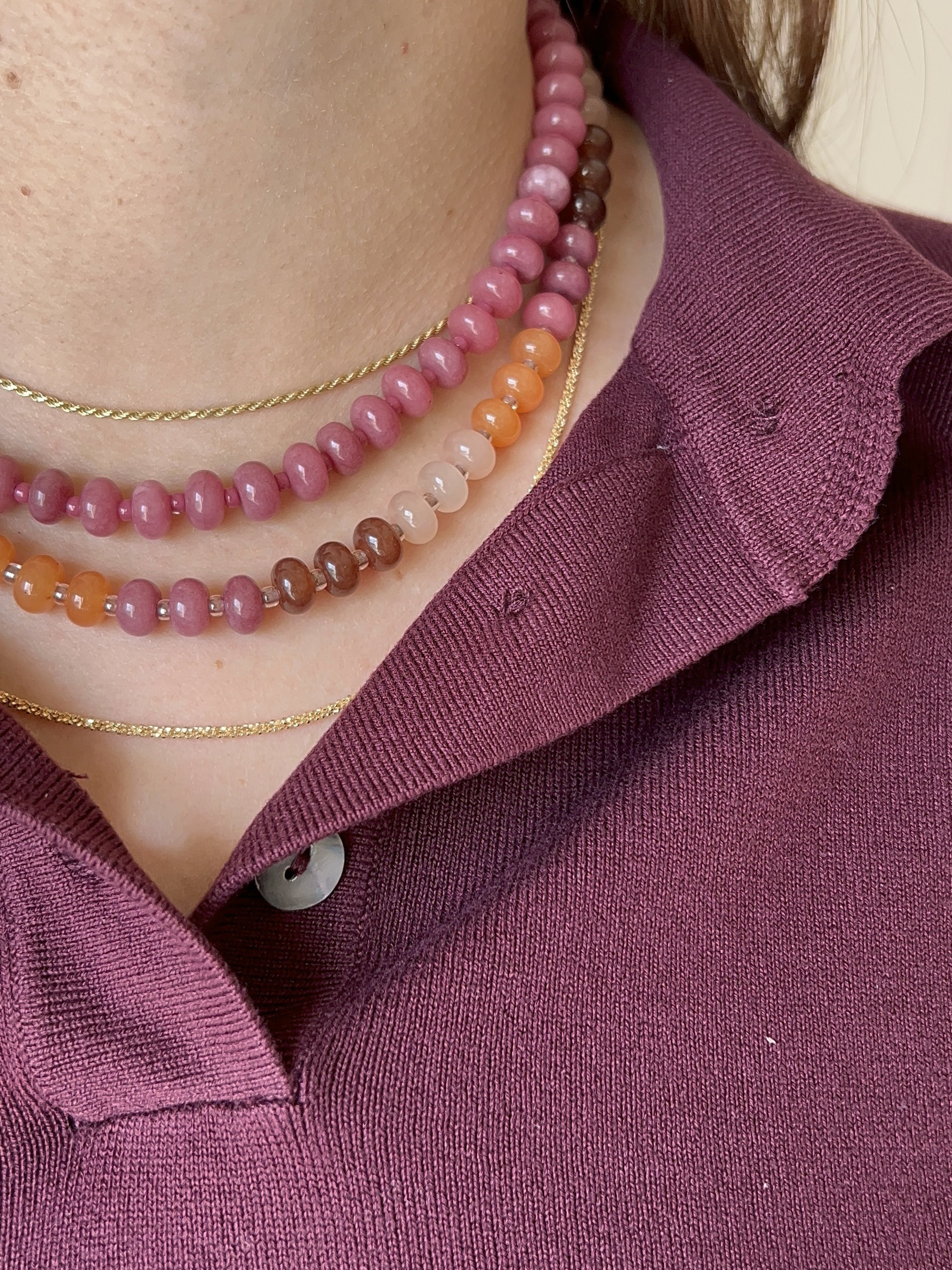 Collana BonBon Lampone