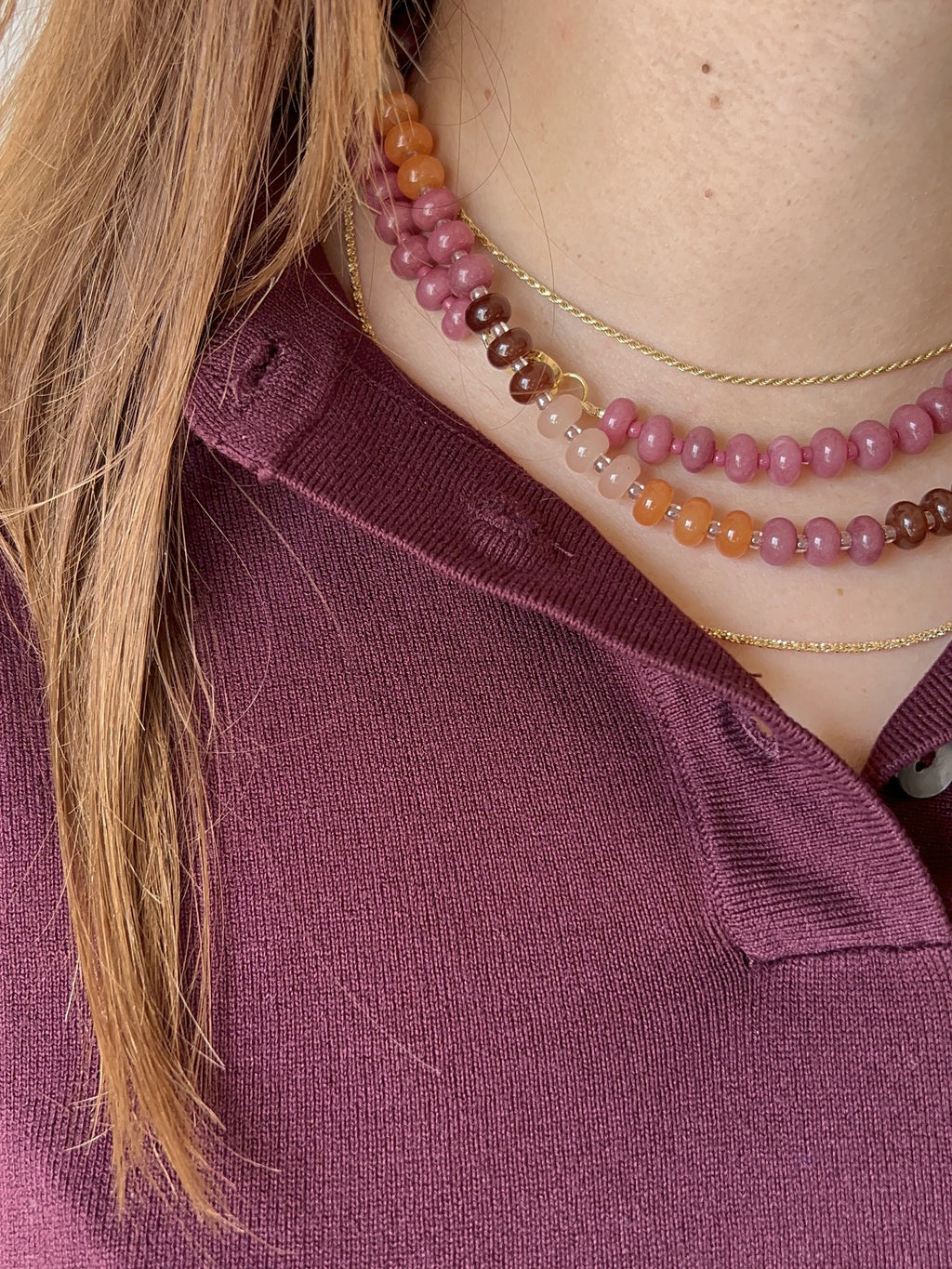 Collana BonBon Lampone