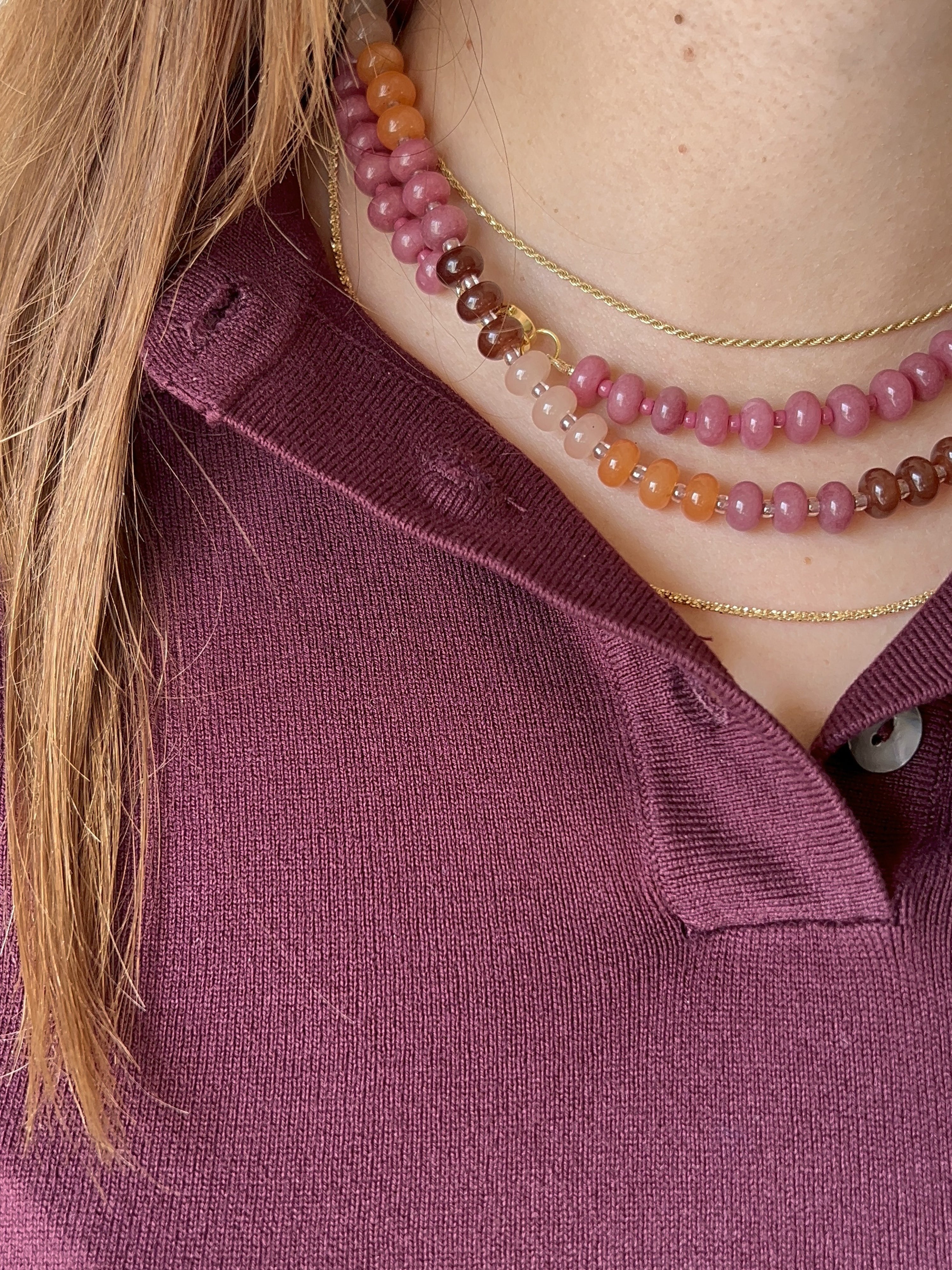 Collana BonBon Lampone