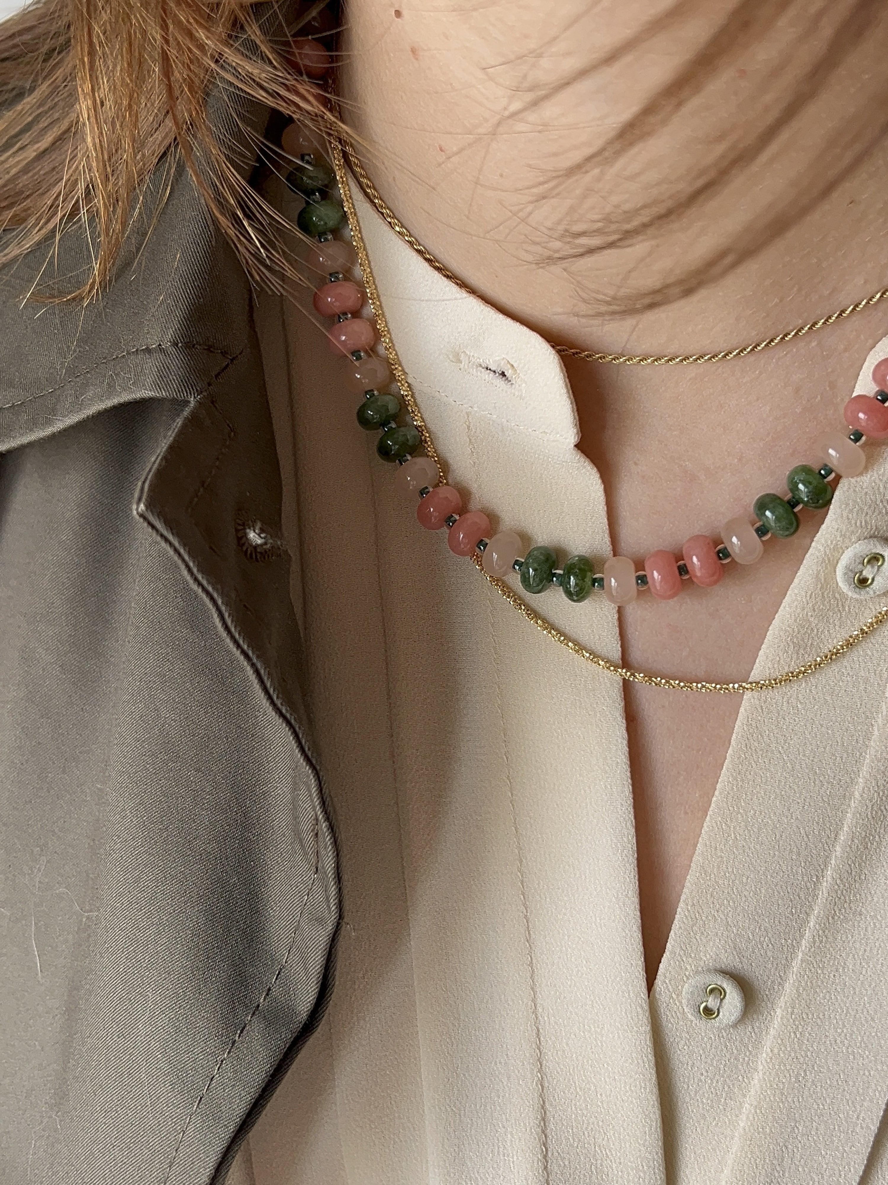 Collana BonBon Pistacchio&Fragola