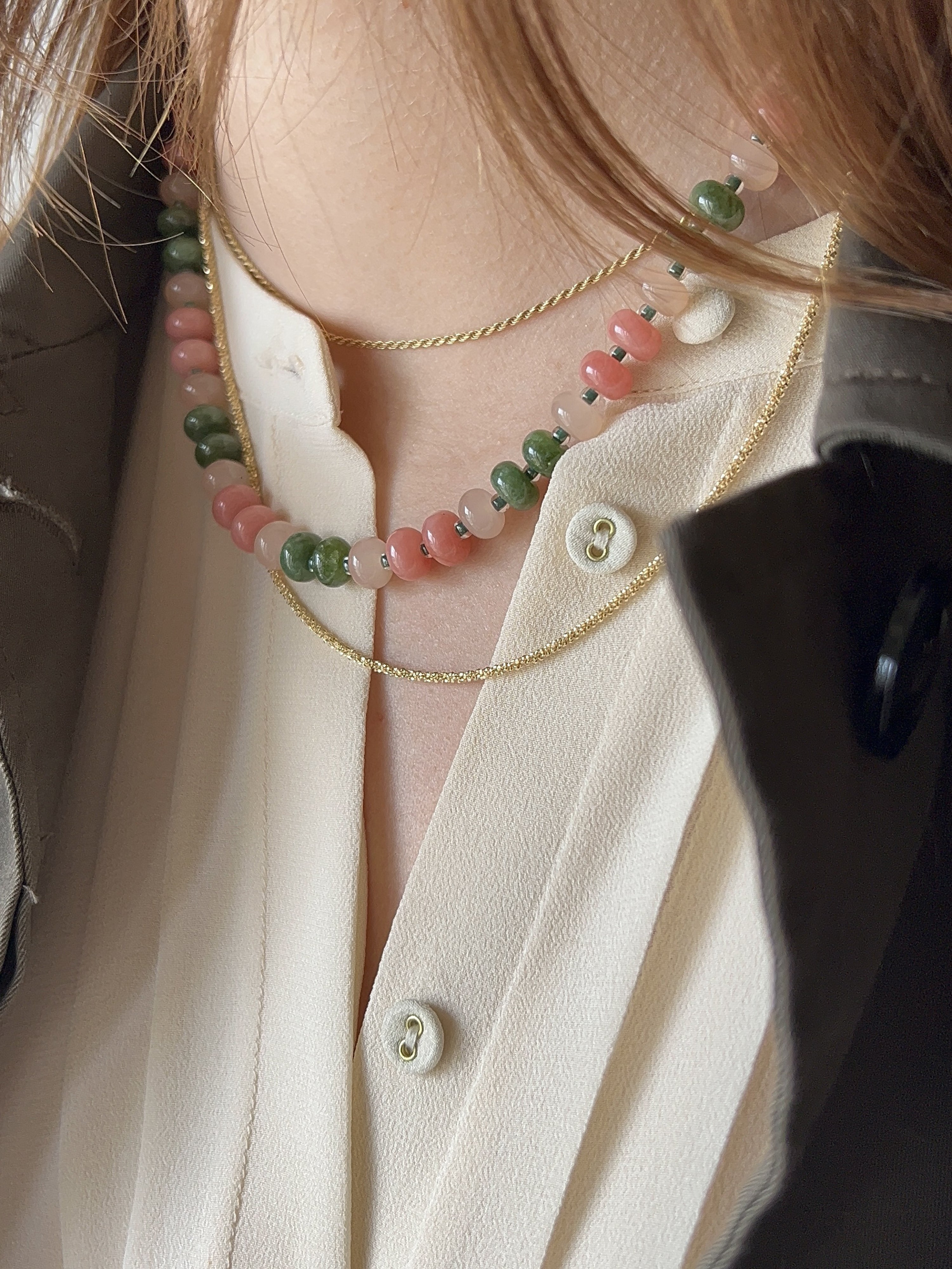 Collana BonBon Pistacchio&Fragola