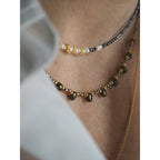 Collana Goccioline Perla Verde