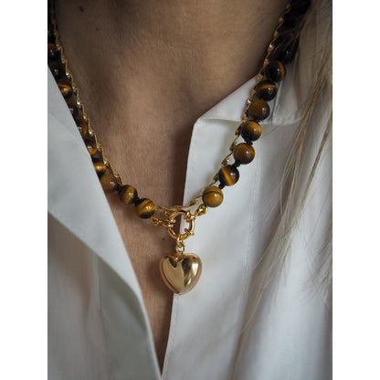 Collana Nodini occhio di tigre