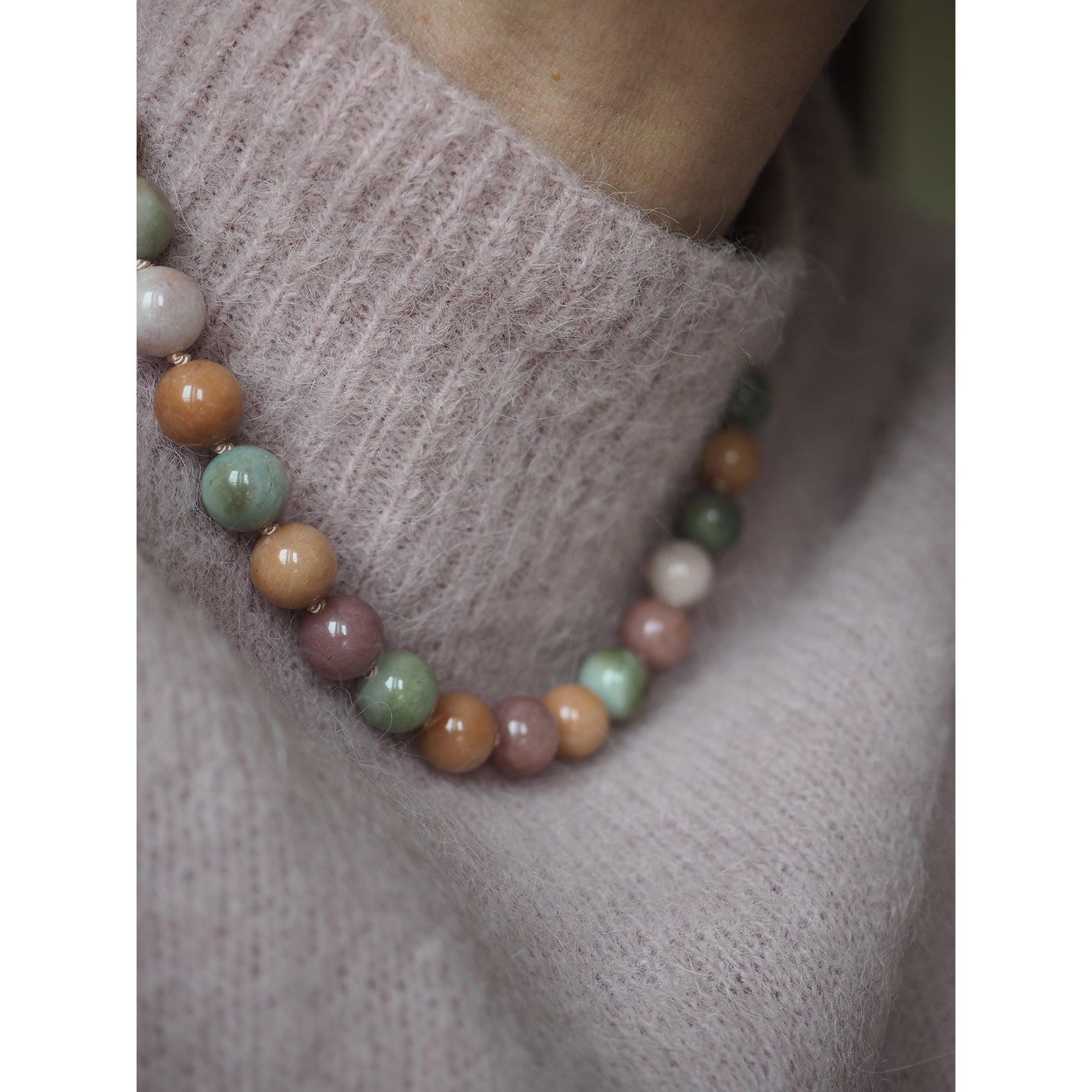 Collana Nodini Kunzite