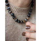 Collana Nodini Agata Botwsana nera