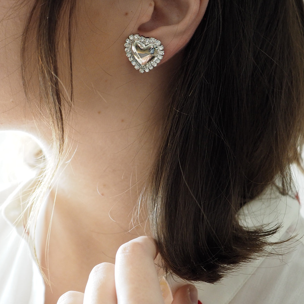 Orecchini Cuori Silver
