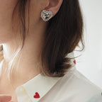 Orecchini Cuori Silver
