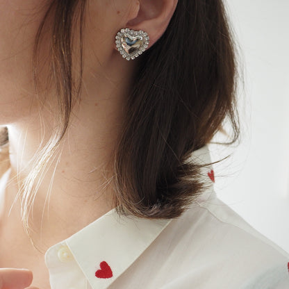 Orecchini Cuori Silver