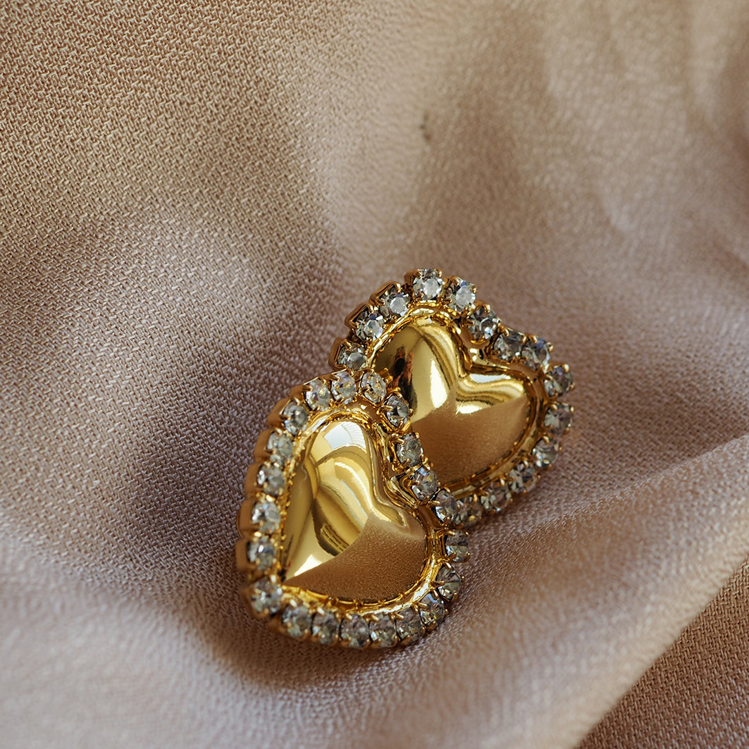 Orecchini Cuori Gold